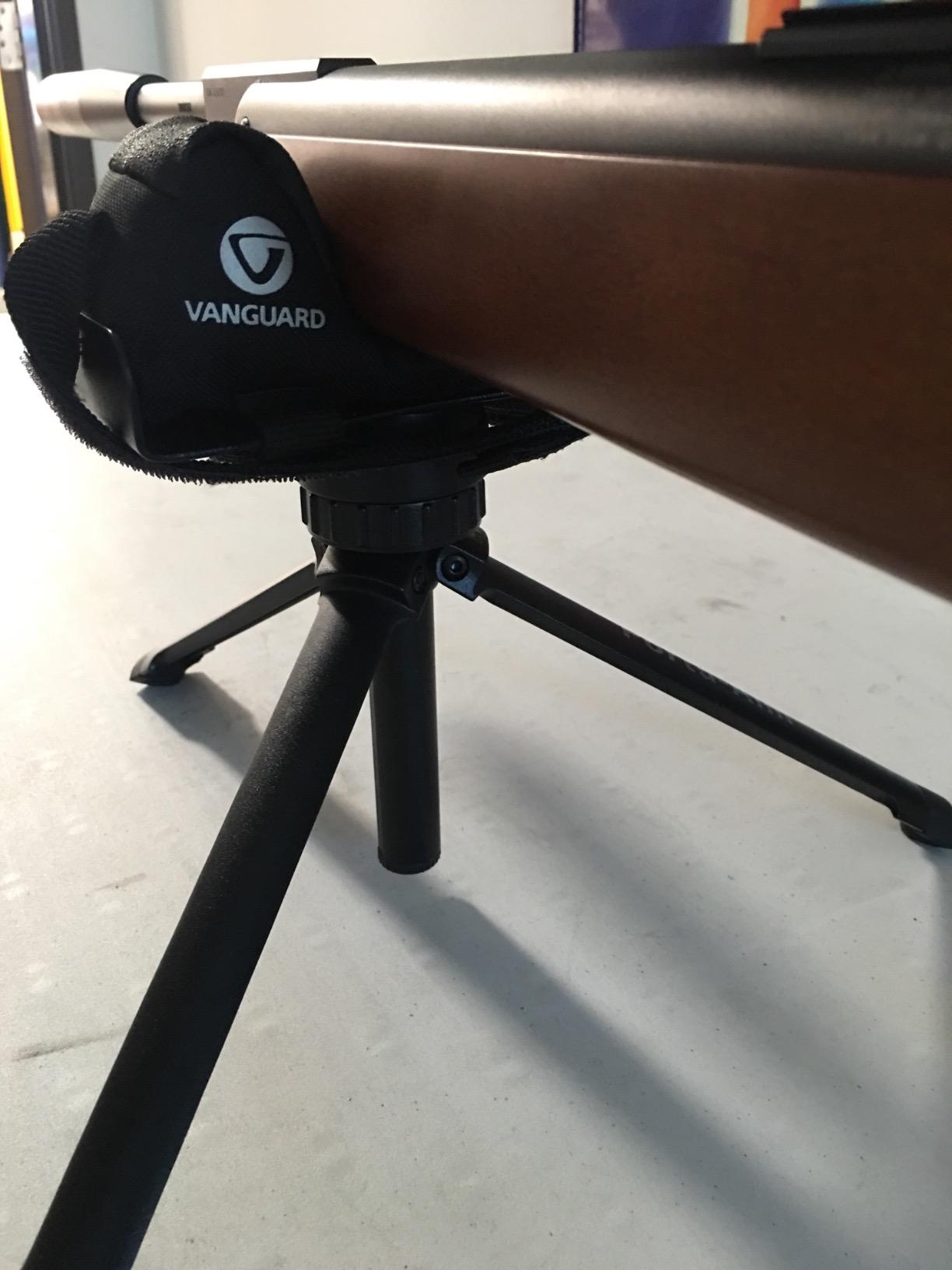 Vanguard Porta Aim Gun Rest. Compact and Portable Bench Rest. Quick Height Adjustment. Anti-Vibration Bag Rotates 360 Degrees , Black customer photo 1