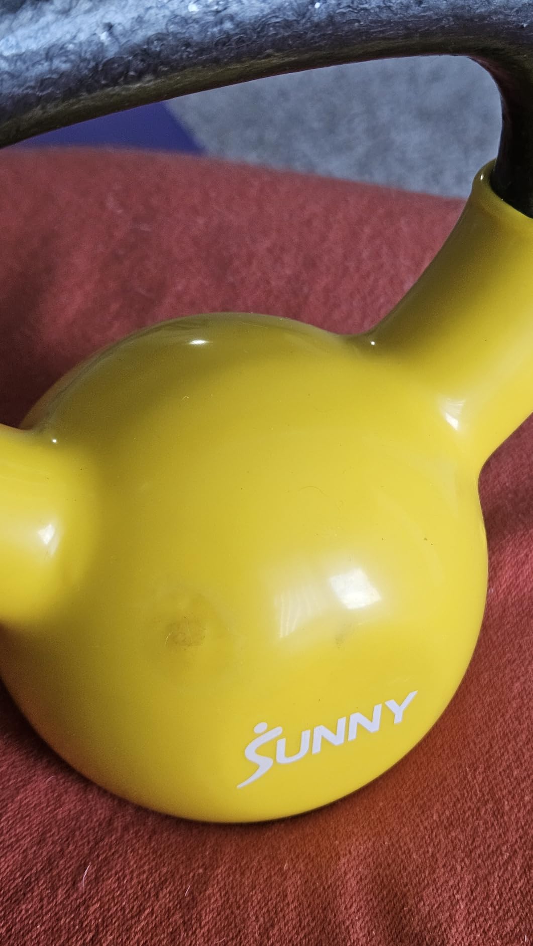 Sunny Health & Fitness Vinyl Coated Cast Iron Kettlebell 5-25 lb customer photo 1