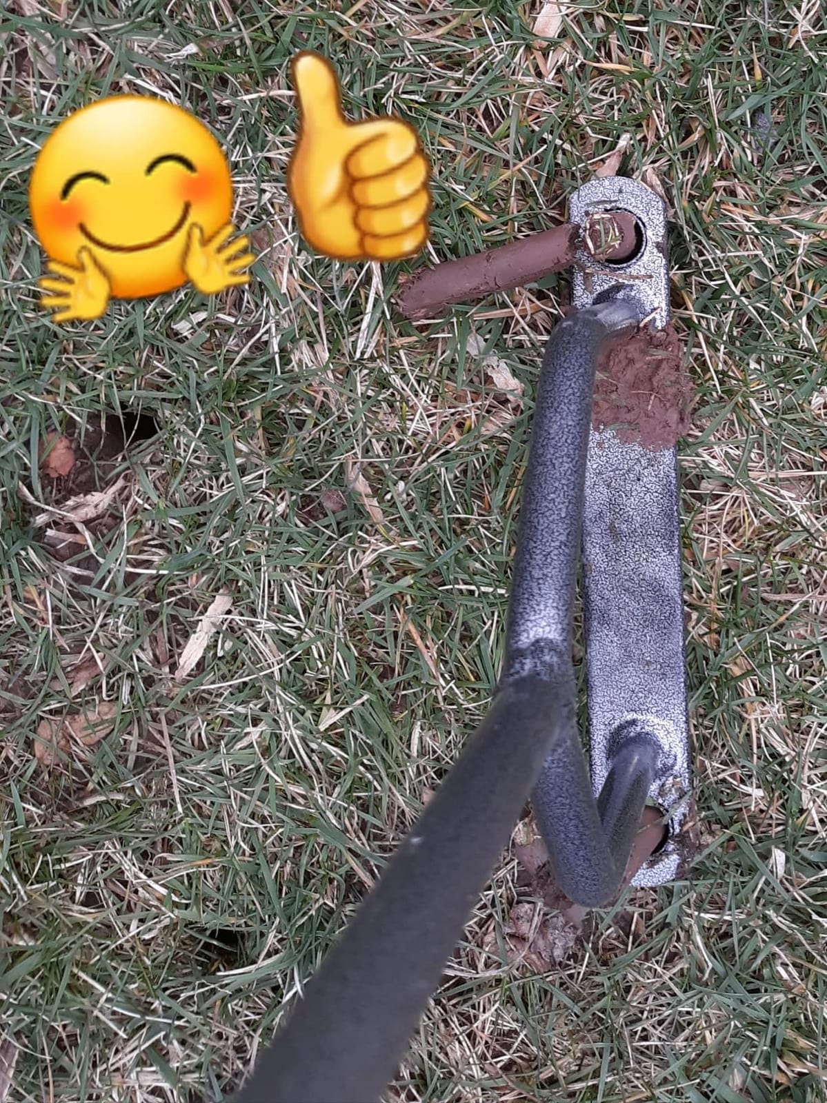Yard Butler Manual Lawn Coring Aerator, ID-6C - Lawn Care Tool for Aerating - Long-Handled - Power-Coated Steel Construction - Comfortable Cushioned Handles Garden Tool - Easy to Use customer photo 2