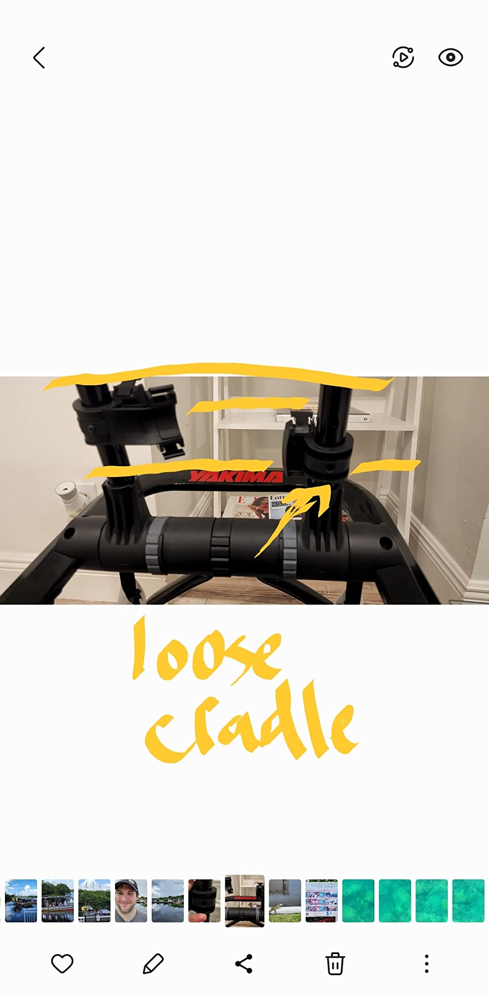Yakima FullBack 3 Premium Trunk Bike Rack, Holds 3 Bikes, Tool-Free Installation, SuperCush ZipStrips, Foldable Arms, SKS Locks, Bottle Opener customer photo 1