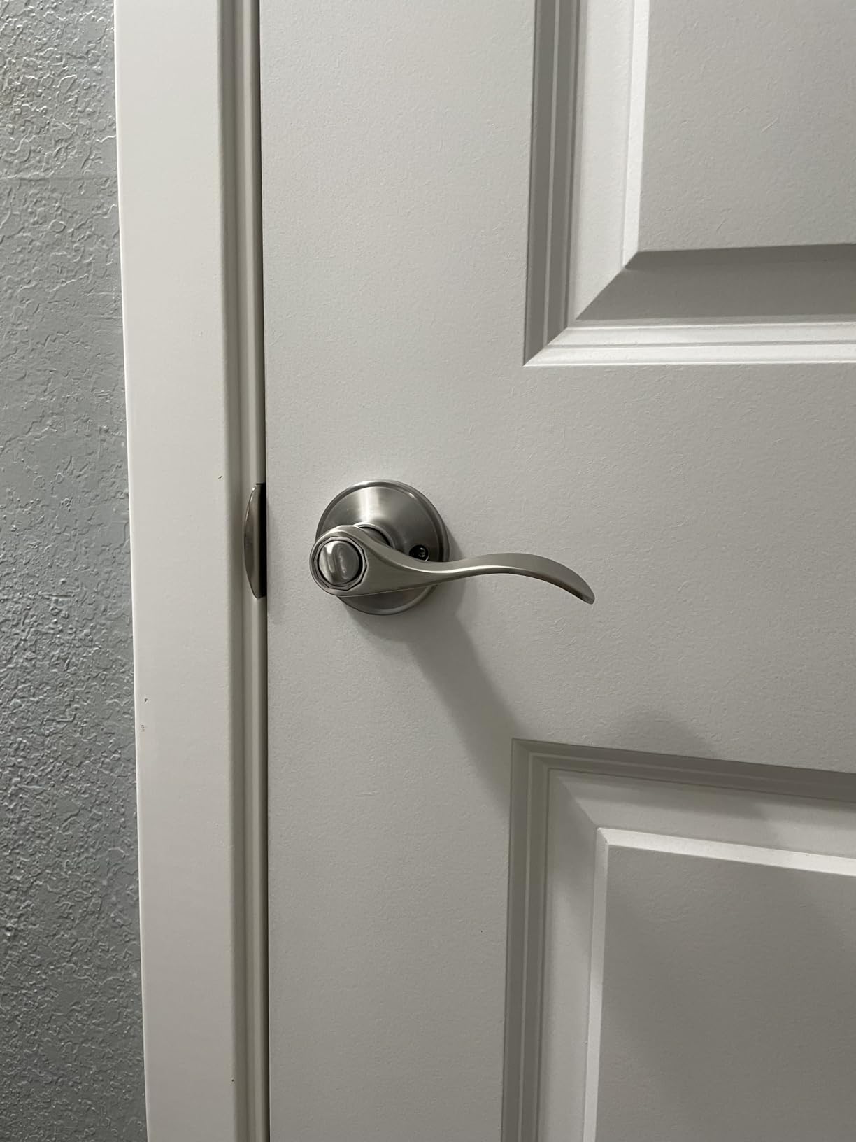 Gobrico 3 Pack Satin Nickel Interior Passage Door Handle Levers Without Locking, Hall/Closet Reversible Brushed Nickel Wave Door Knobs customer photo 2