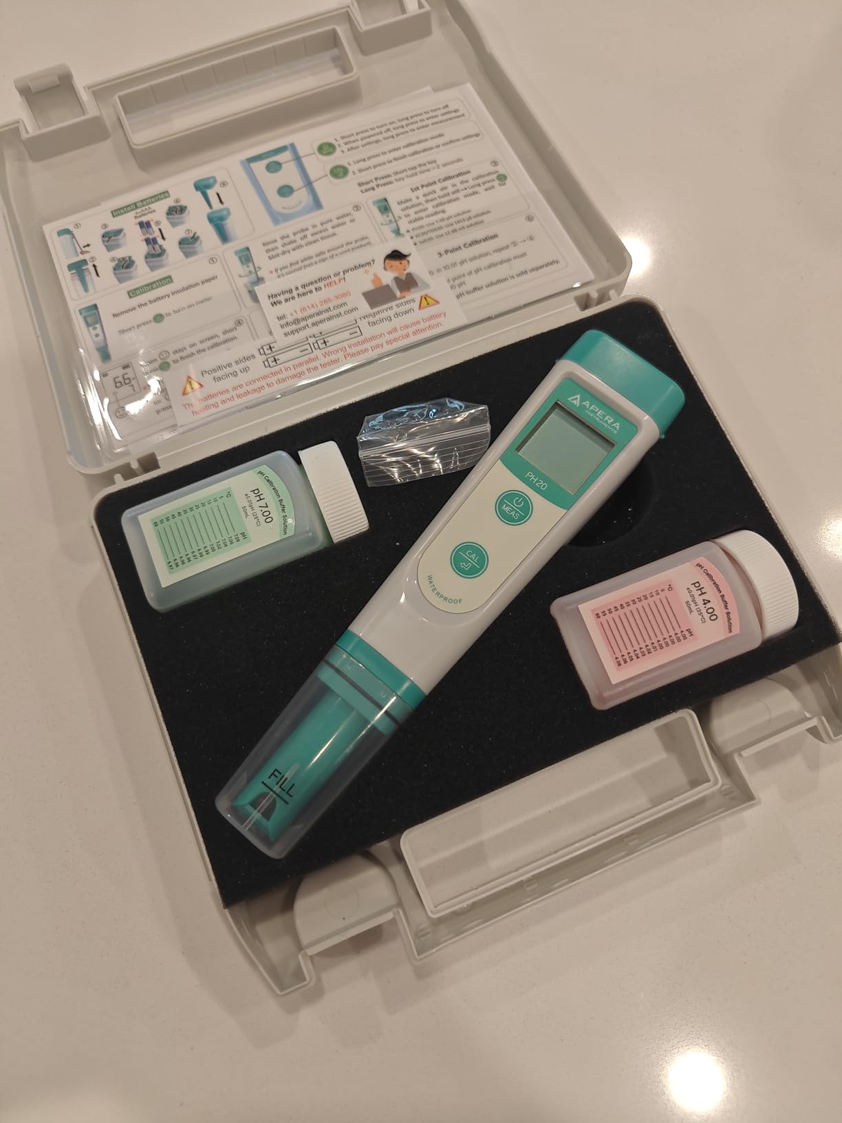 APERA INSTRUMENTS AI209 Value Series PH20 Waterproof pH Tester Kit, ±0.1 pH Accuracy customer photo 1