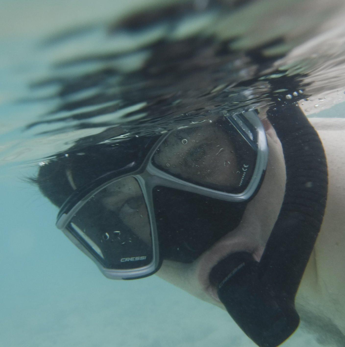 Cressi Panoramic Wide View Mask & Dry Snorkel Kit for Snorkeling, Scuba Diving - Pano 4 & Supernova Dry: Designed in Italy customer photo 1