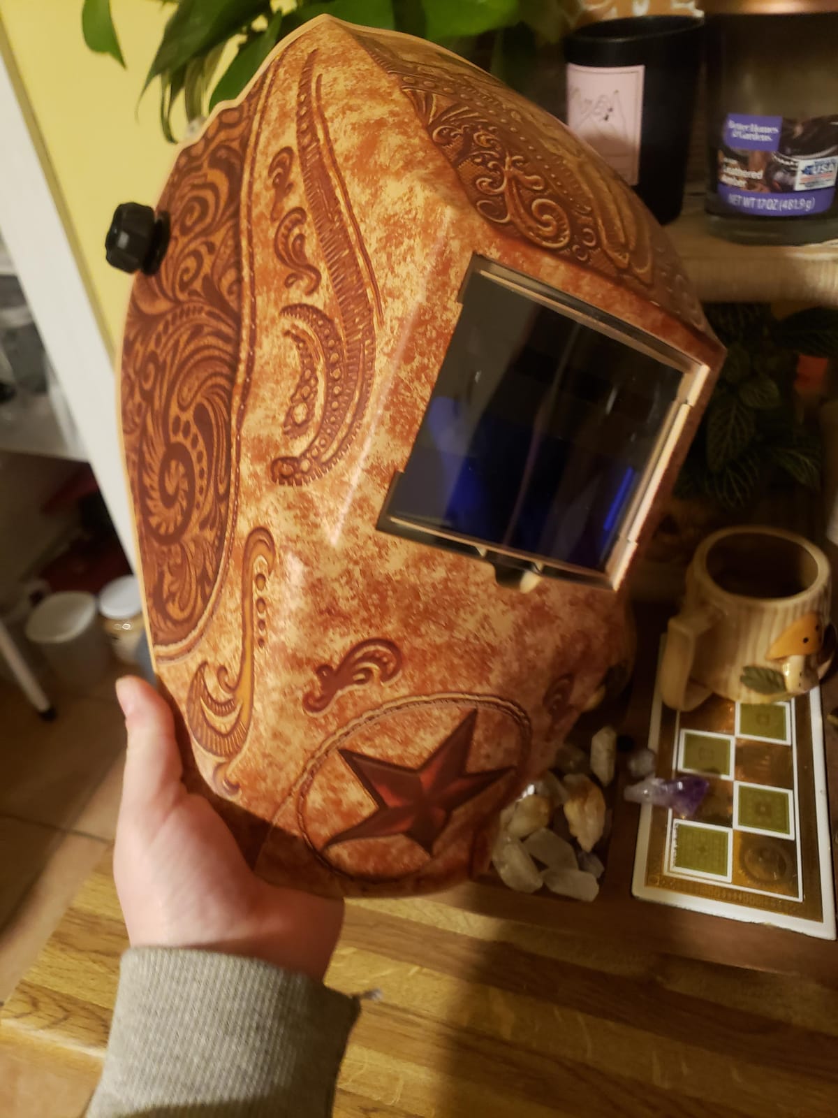 Lincoln Electric-K4134-1 Welding Helmet, Brown, Ratchet, Plastic customer photo 2
