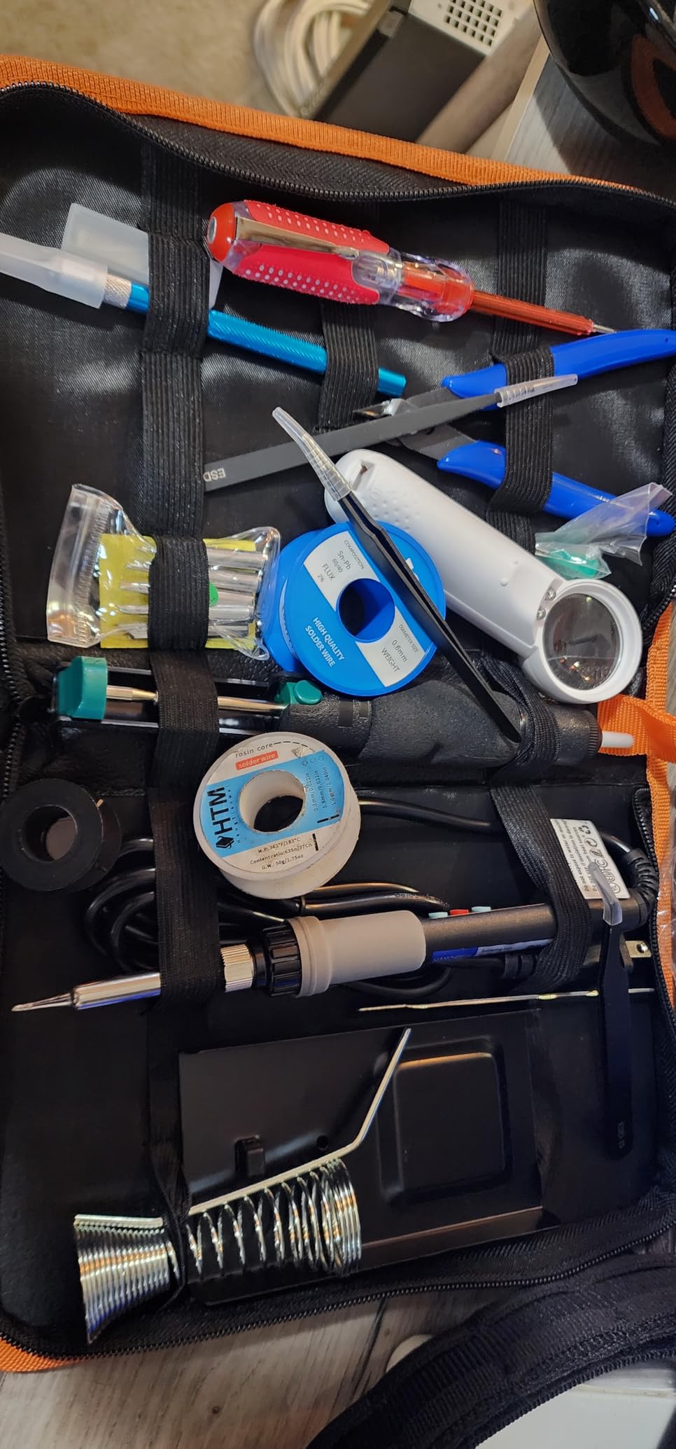 HANDSKIT 90W Soldering Iron Kit for Electronics, Adjustable Temp 180-480℃ customer photo 1