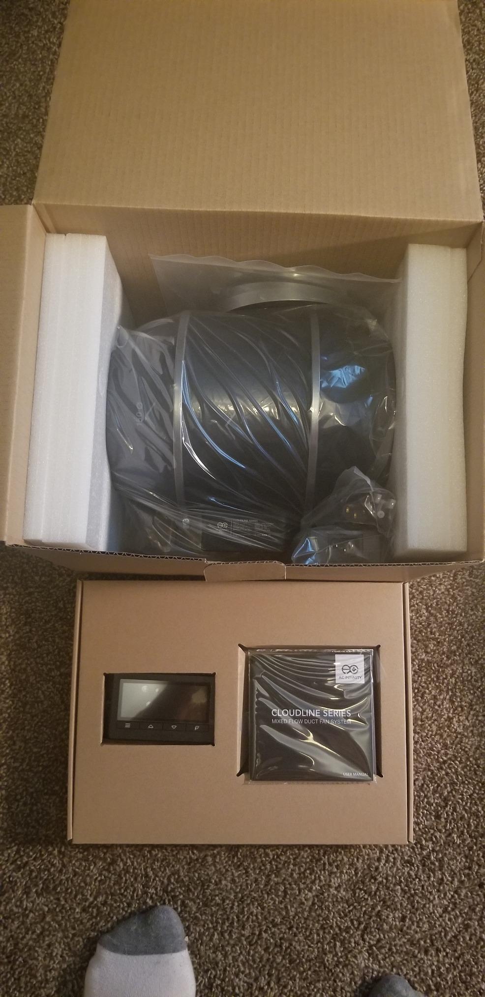 AC Infinity CLOUDLINE T6, Quiet 6” Inline Duct Fan w/Environment Controls customer photo 1