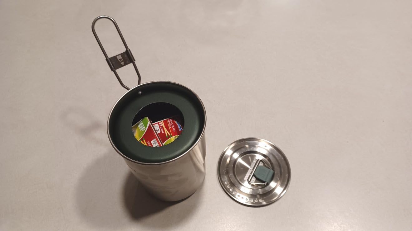 REDCAMP Mini Alcohol Stove Camping for Backpacking, Silver customer photo 1
