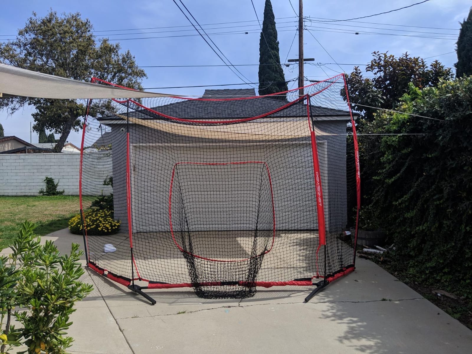 PowerNet Portable Baseball Backstop, 16 FT x 9 FT Collapsible Softball & Baseball Net for Batting & Pitching, Outdoor Batting Cage for Backyard customer photo 1