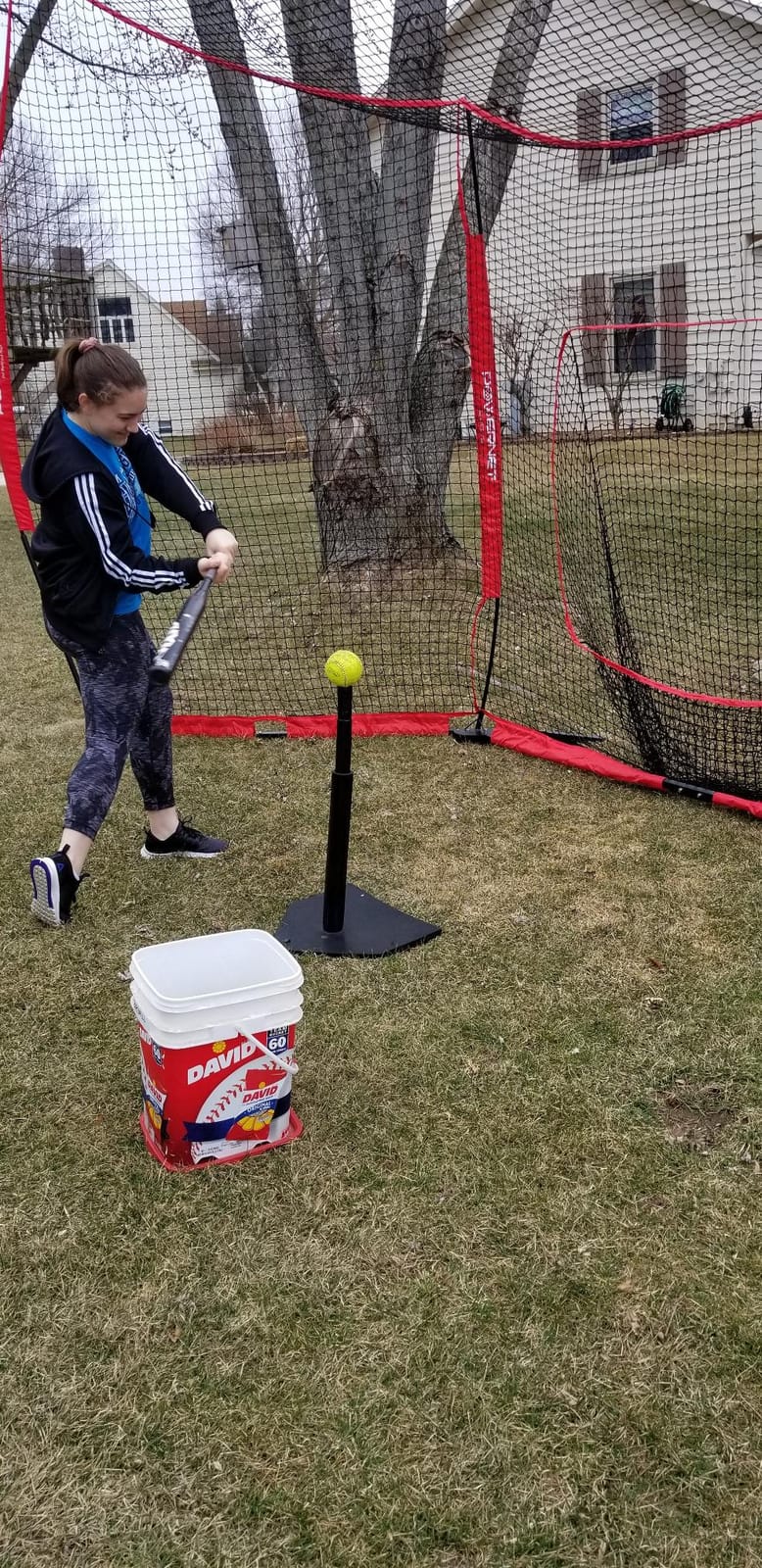 PowerNet Portable Baseball Backstop, 16 FT x 9 FT Collapsible Softball & Baseball Net for Batting & Pitching, Outdoor Batting Cage for Backyard customer photo 2