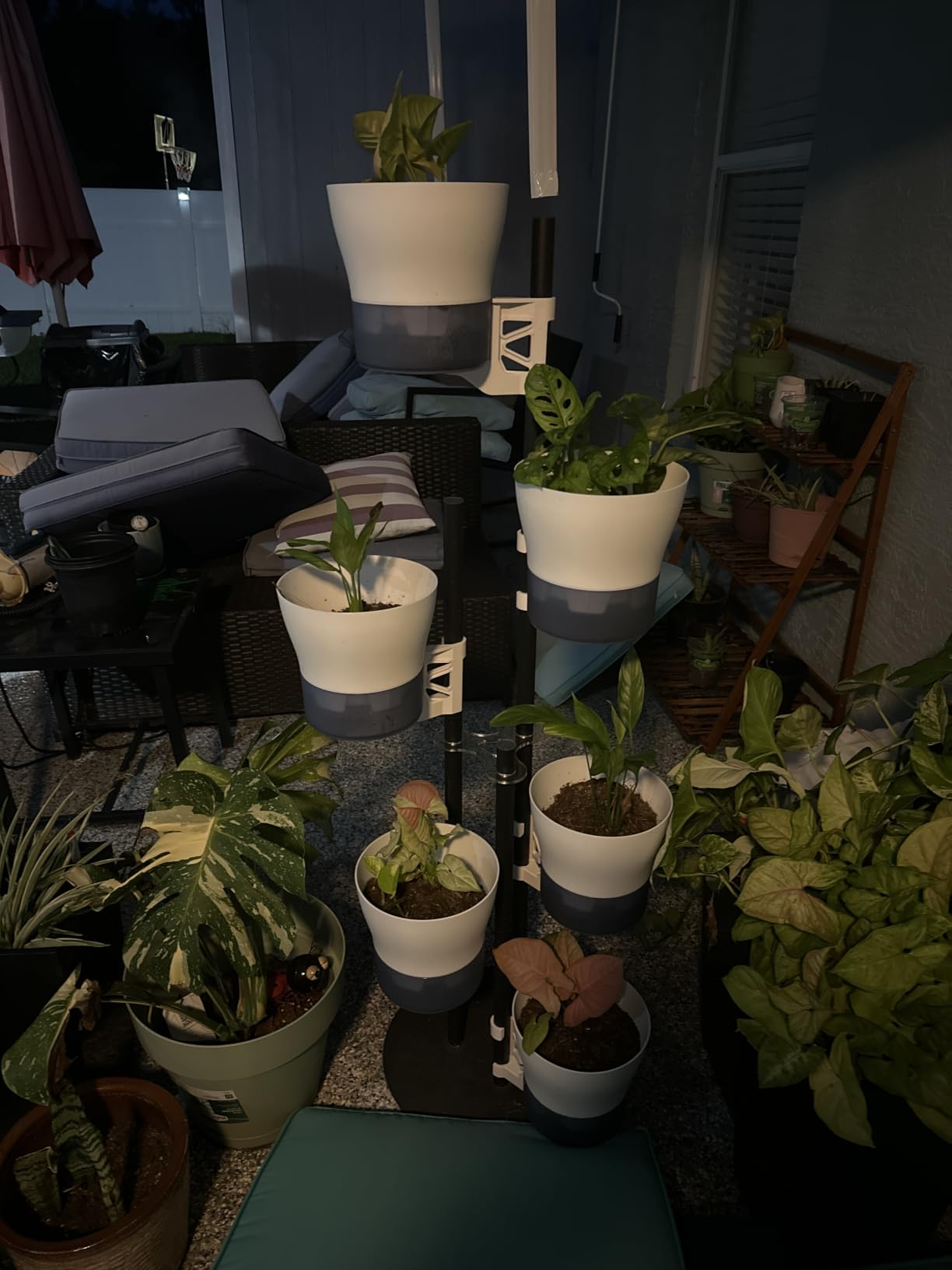 VIVOSUN 5 Tier Vertical Gardening Stackable Planter for Flowers, Ivory customer photo 1