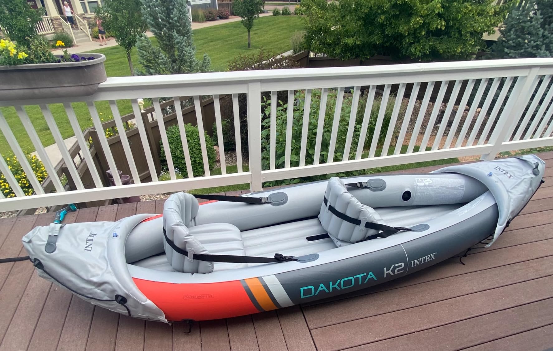 INTEX Dakota K2 Inflatable Kayak 2-Person Portable Set with Paddles & Pump customer photo 2