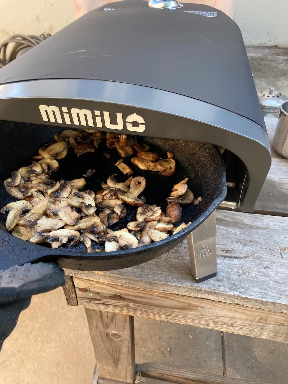 Mimiuo Auto-Rotating Gas Pizza Oven Outdoor 39Lbs, 60S Bake, w/Stone customer photo 2