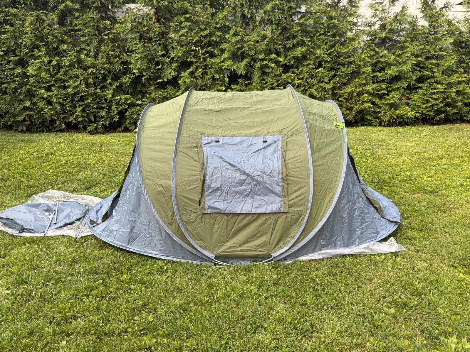 4 Person Easy Pop Up Tent Waterproof Automatic Setup 2 Doors-Instant Family Tents for Camping Hiking & Traveling customer photo 2