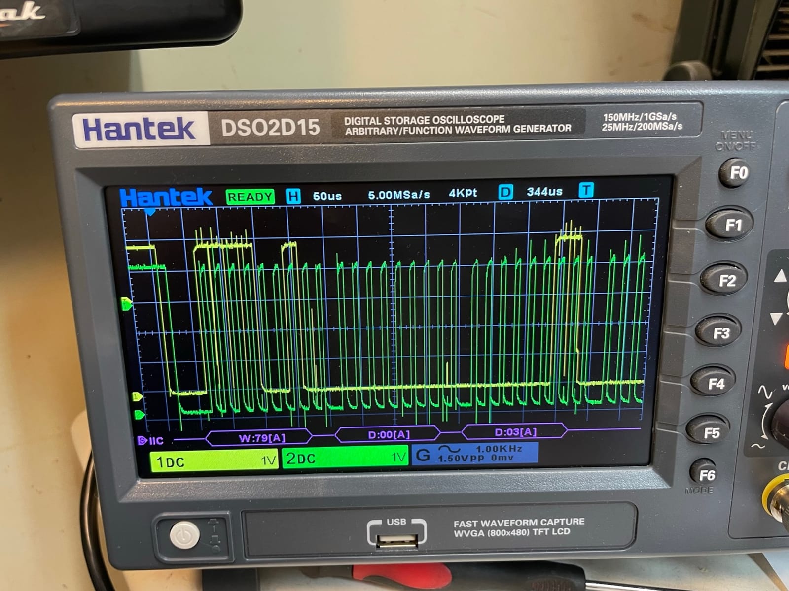Hantek DSO2D15 Digital Storage Lab Oscilloscopes150MHz Bandwidth 2CH customer photo 2