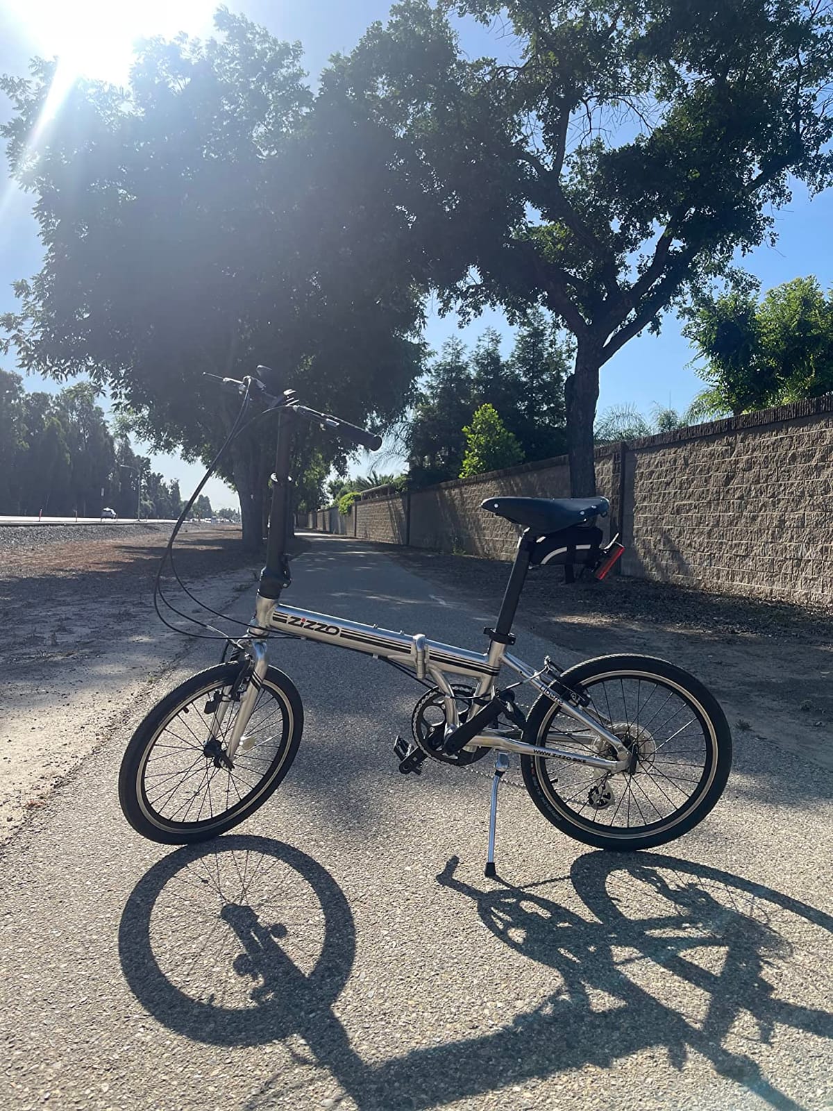 ZiZZO Liberte Plus 23 lb Lightweight Aluminum Alloy 20-Inch 8-Speed Folding Bicycle with Quick Release Wheels customer photo 1