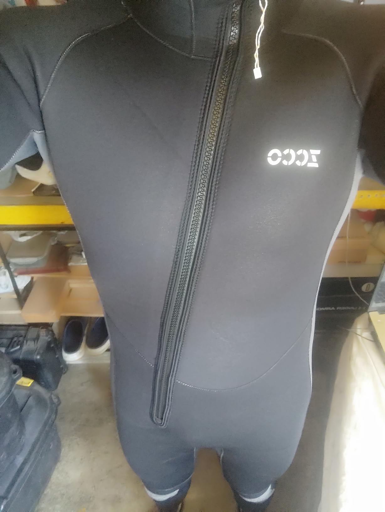 ZCCO Men's 5mm Neoprene Wetsuit - Ultra Stretch Full Body Diving Suit with Front Zip for Snorkeling, Scuba Diving, Swimming and Surfing customer photo 2