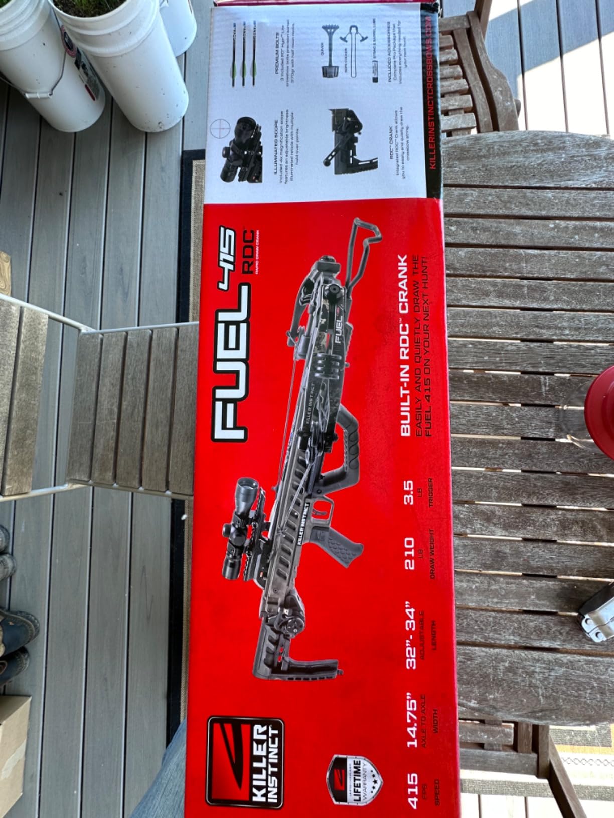 Killer Instinct KILLER INSTINCT Hunting Active Fuel 415 Crossbow w/Scope 2106 customer photo 1
