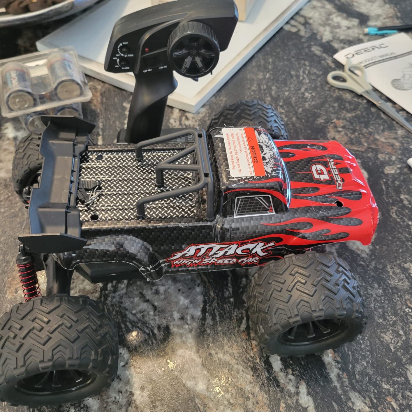 DEERC 9500E 1:16 Scale All Terrain RC Car, 4x4 High Speed 40 KPH RC Truck customer photo 2