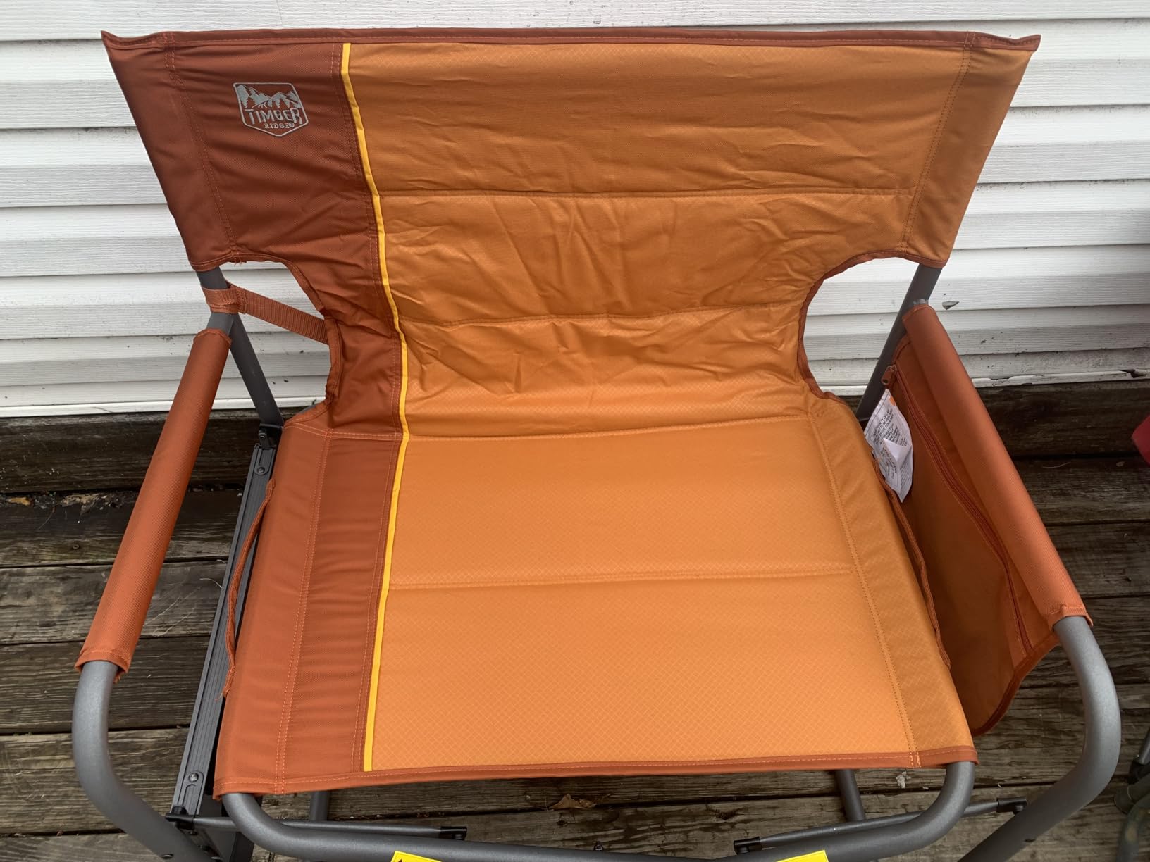 Timber Ridge XXL Upgraded Oversized Directors Chairs with Foldable Side Table, Detachable Side Pocket, Heavy Duty Folding Camping Chair up to 600 Lbs Weight Capacity (Blue) Ideal Gift customer photo 1