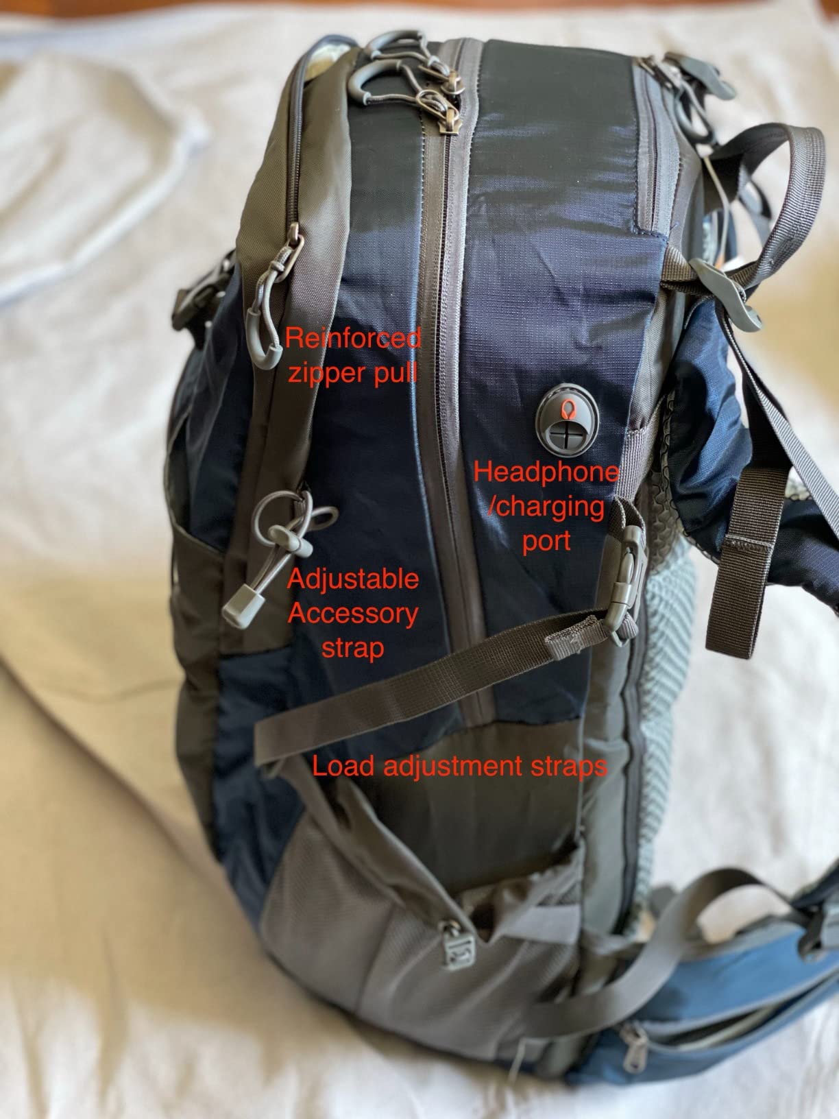 Maelstrom 50L Hiking Backpack, Lightweight Camping Daypack with Rain Cover customer photo 1