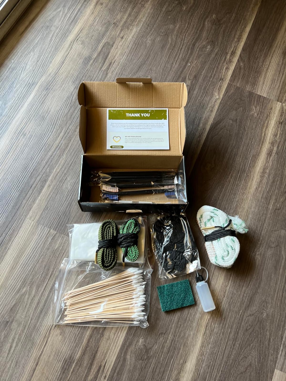 Bore Cleaner Gun Cleaning Kit For 12Ga / 5.56 / 9mm Gun Cleaning Snake, Gun Cleaning Supplies Incl. Gun Cleaning Patches, 6-inch Gun Cleaning Swabs, Gun Brushes, Cleaning Picks, Needle Oil Applicator customer photo 1