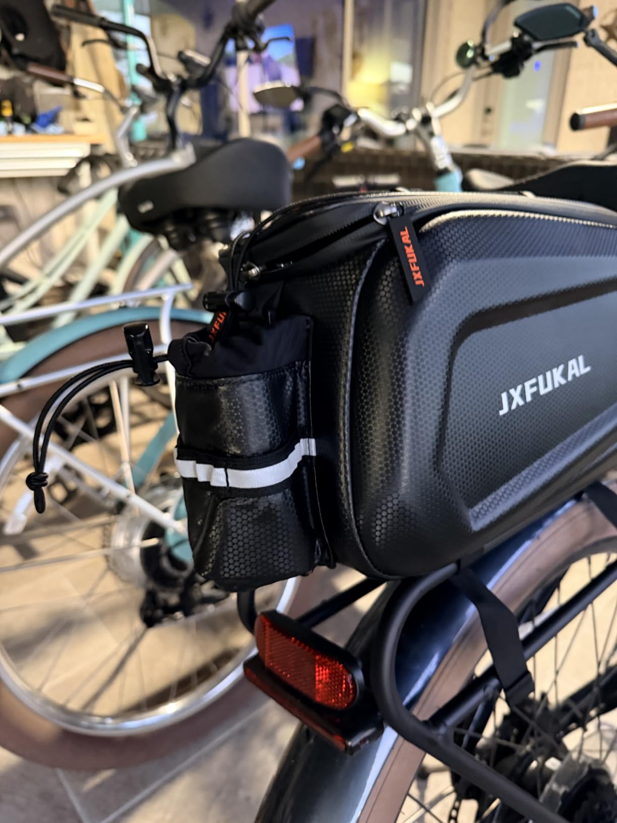 JXFUKAL Bike Bags for Bicycle Rear Rack - 9.5L/17L/40L Hard Shell Ebike Bag customer photo 1