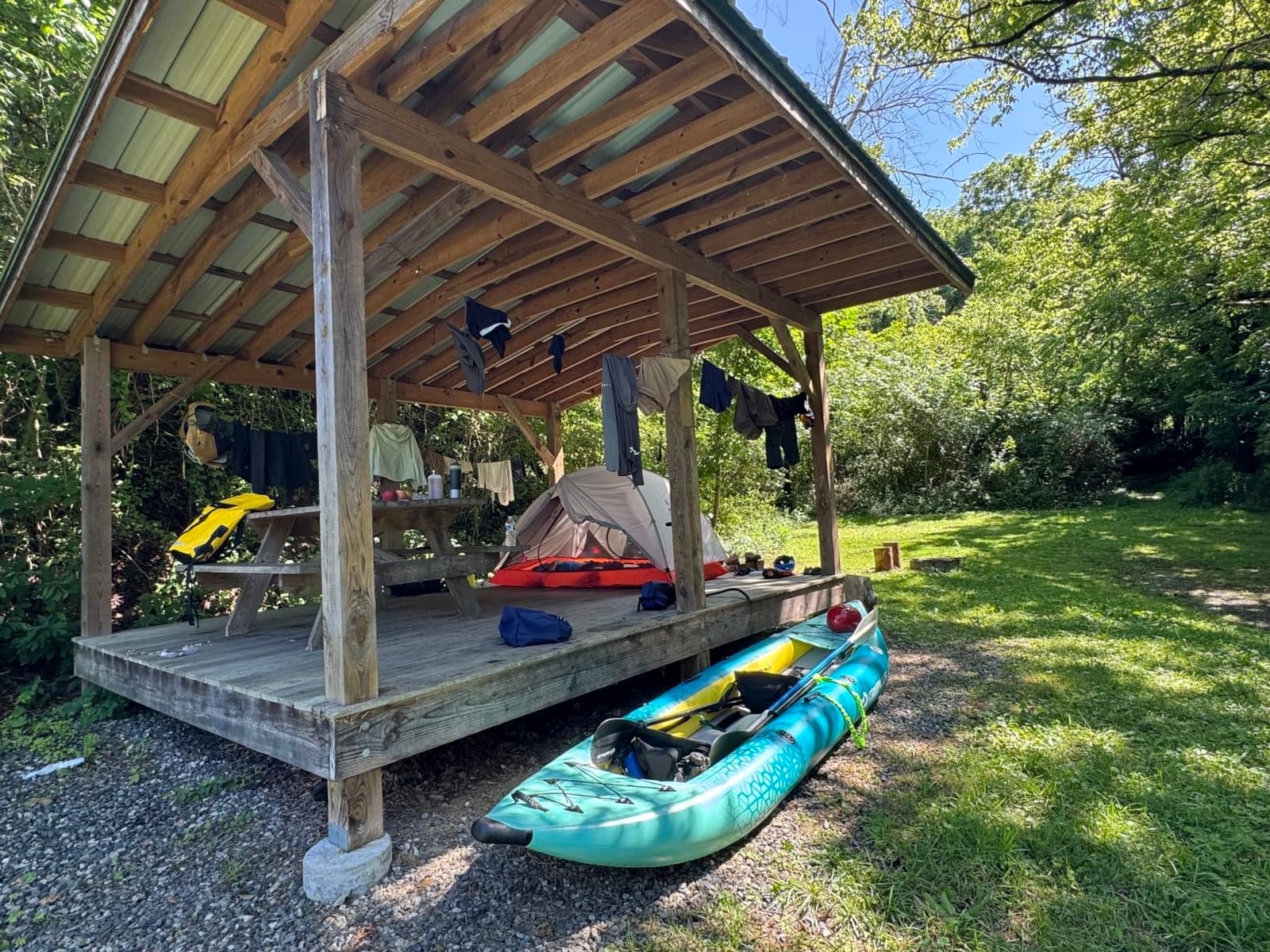 Goplus Tandem Inflatable Kayak, 12.5FT 2-Person Kayak Set for Adults customer photo 1