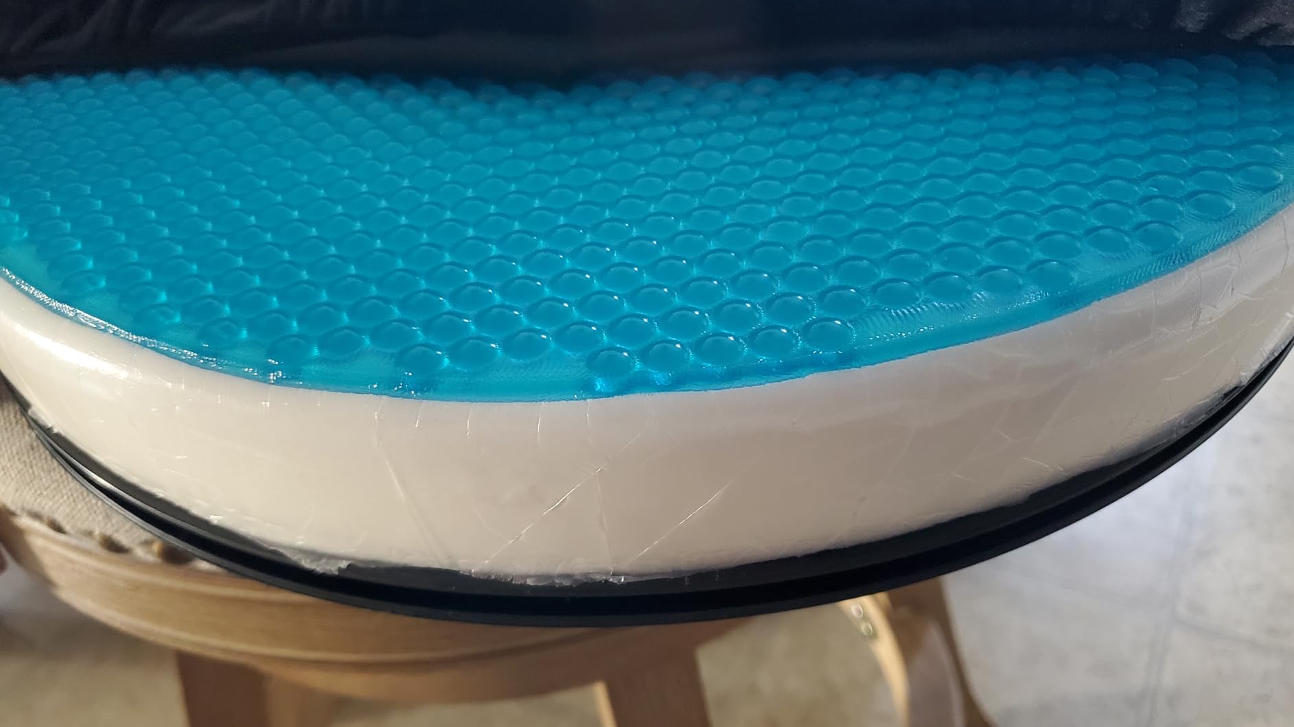 Vive Swivel Car Seat Cushion for Handicapped & Elderly Assistance - 360 Large Round Rotating Chair Pad with Memory Foam (Black) customer photo 2