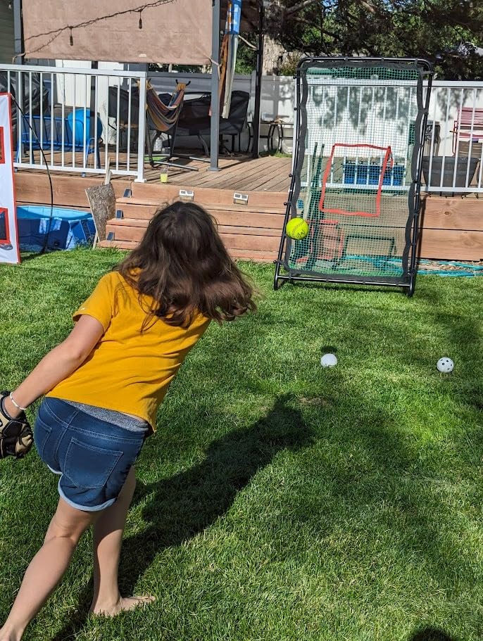 Gagalileo Lacrosse Rebounder with Bounce Back Net for Backyard 42x72in customer photo 1