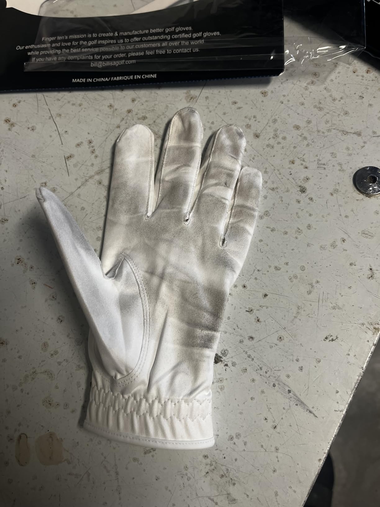 FINGER TEN All Weather Grip Golf Gloves Men 3 Pack customer photo 2