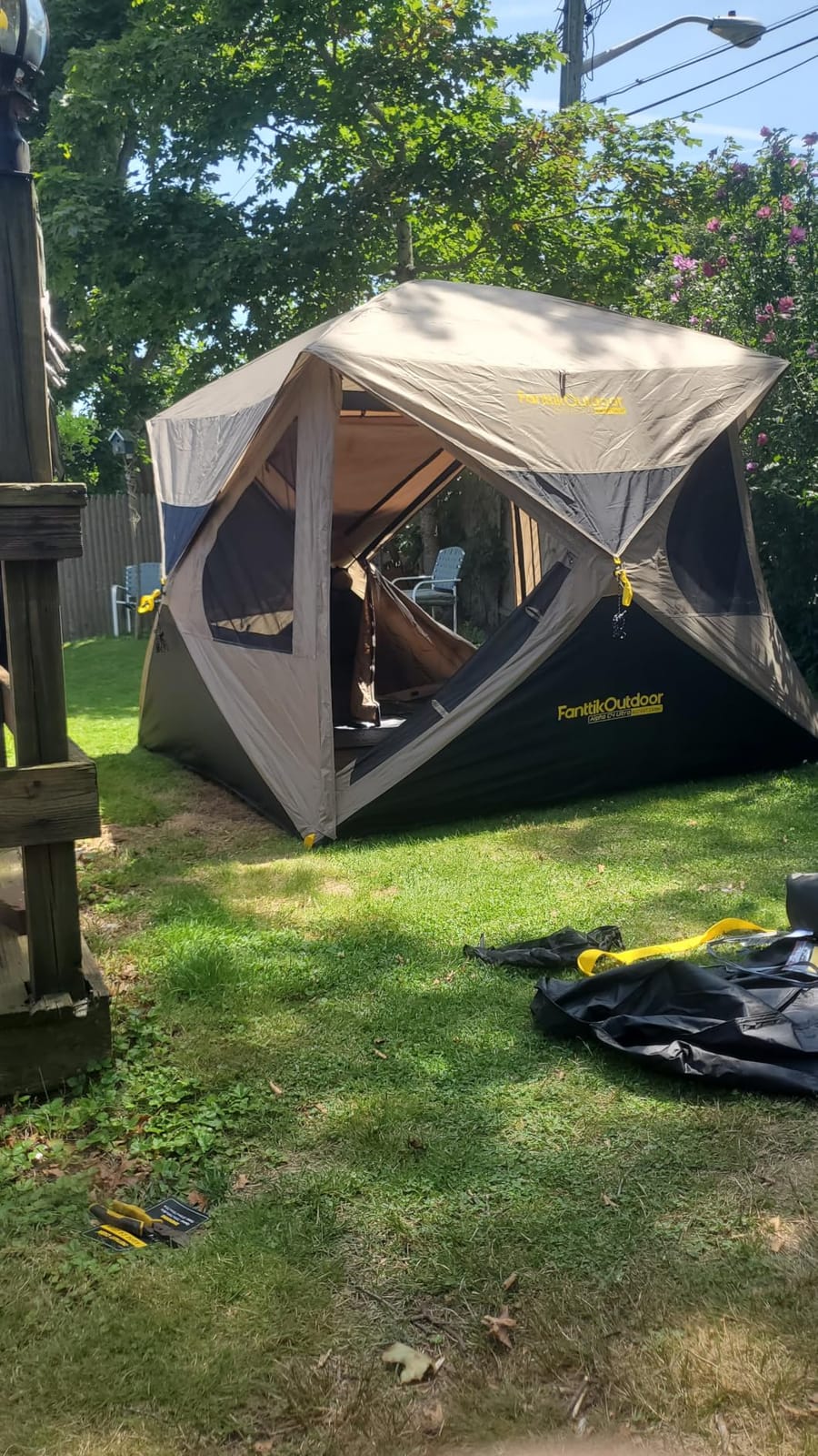 FanttikOutdoor Alpha C4 Ultra Camping Tent 4 Person Pop Up Instant Cabin Setup in 60 Seconds Portable Hub Tent with Rainfly & Windproof for Outdoor Camping & Overlanding customer photo 1