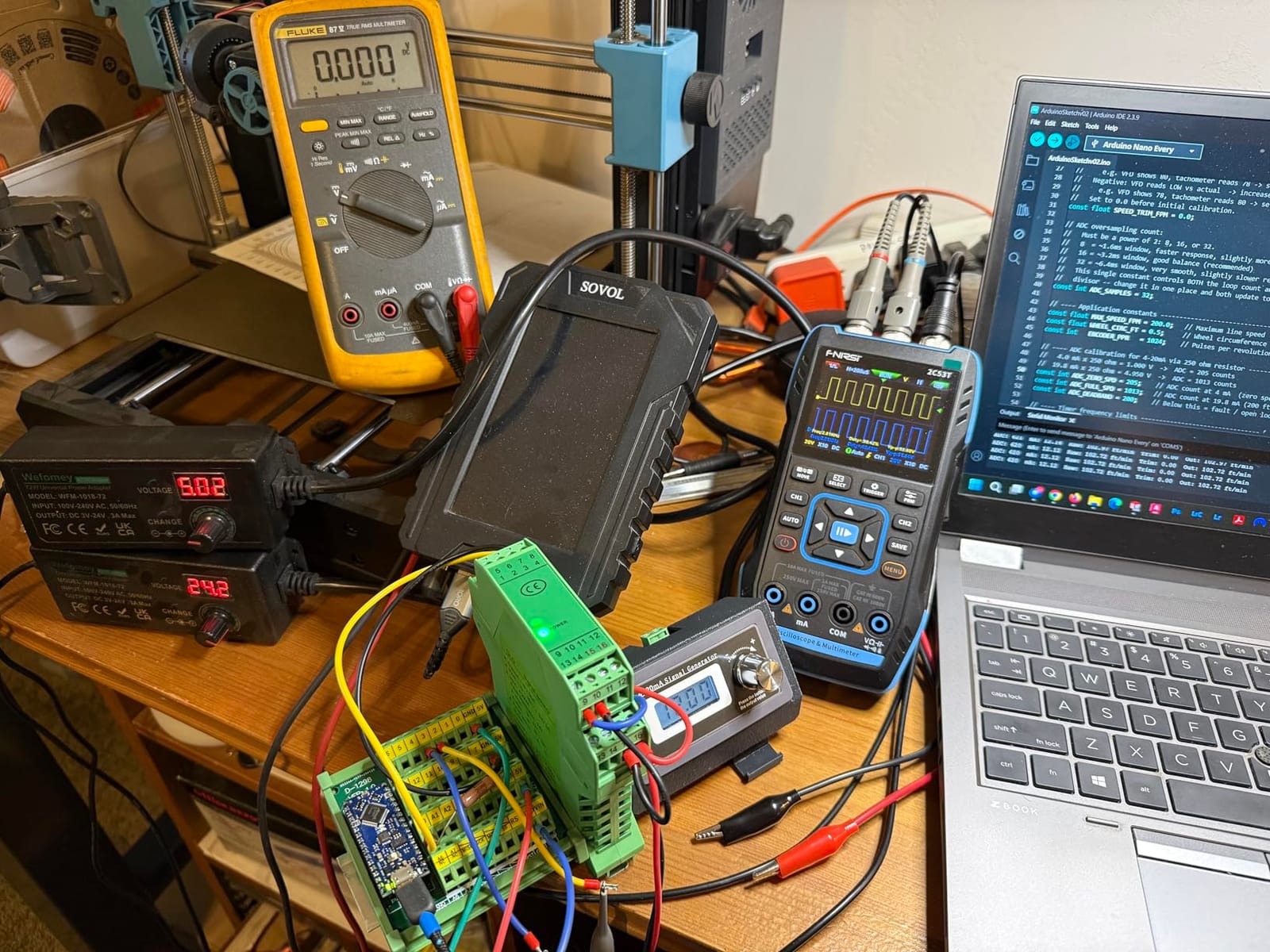 FNIRSI 2C53T 3-in-1 50MHz 2CH Oscilloscope Multimeter DDS Signal Generator customer photo 2