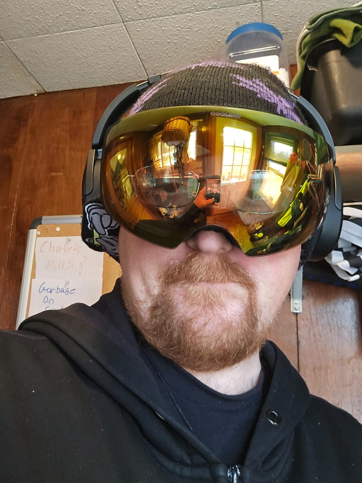 Odoland Magnetic Photochromic Ski Goggles Interchangeable with 2 Lens customer photo 2