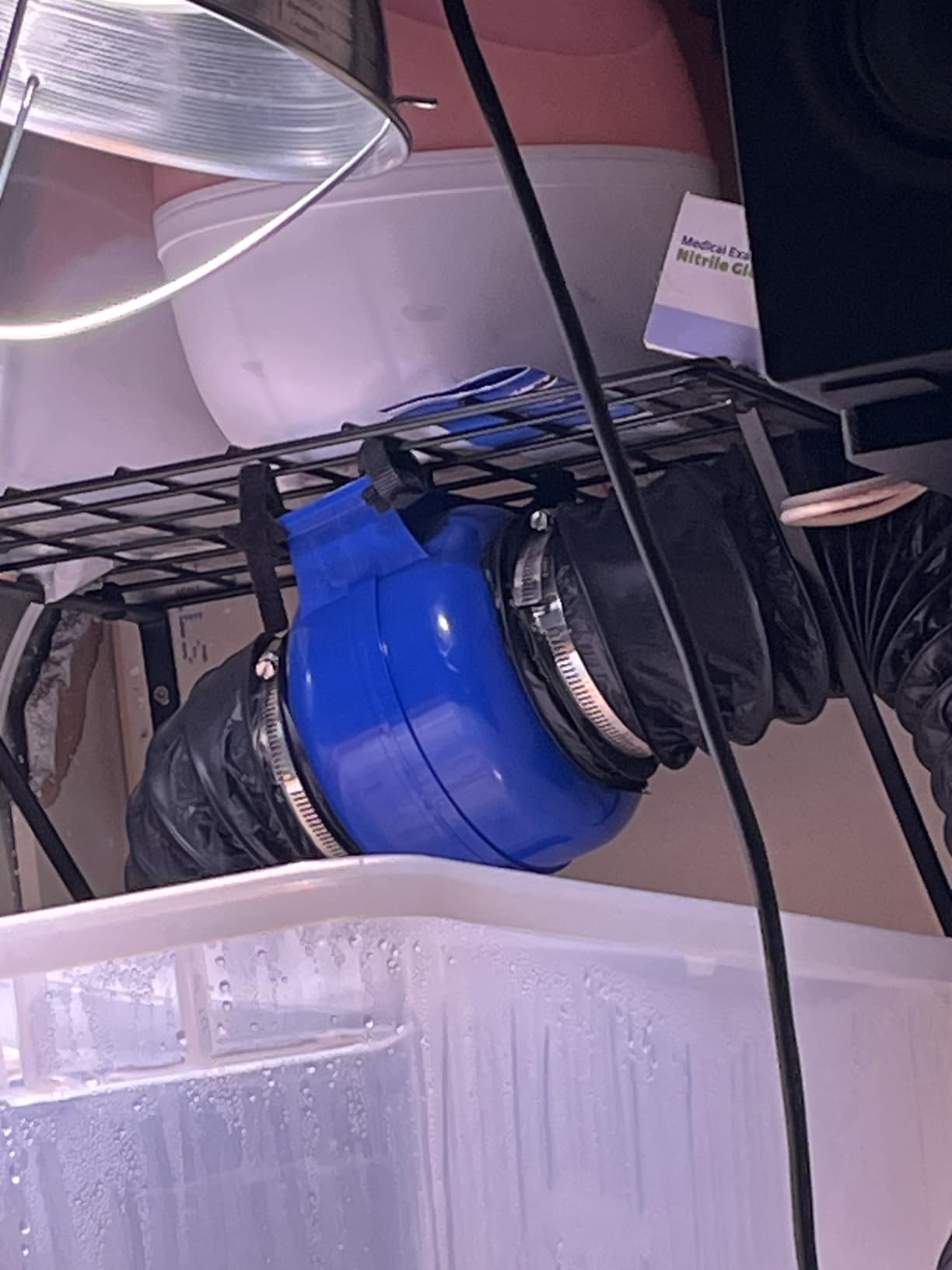 3.5 Inch 168 CFM Inline Duct Ventilation Fan with 2 Speed Controller, Air Vent Blower for Hydroponic Grow Tent, Greenhouse, Workshop, Attics, Basement, Kitchens, Black customer photo 2