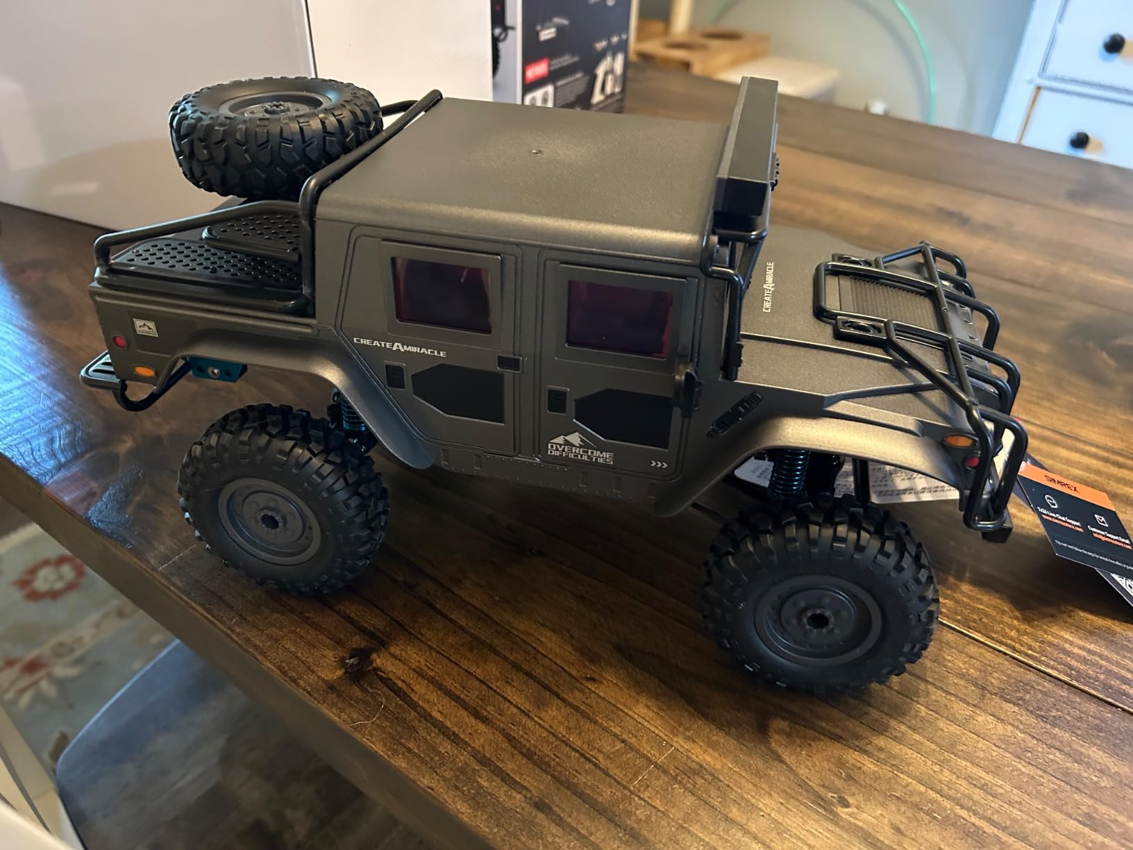 SIMREX 1/16 Scale Hobby Grade RC Car, 36 KPH High Speed 4WD Remote Control Monster Truck, All Terrain Off-Road 4x4 Vehicle w/ 2.4 GHz Radio, Electric RC Truck for Kids & Adults Outdoor Play customer photo 2
