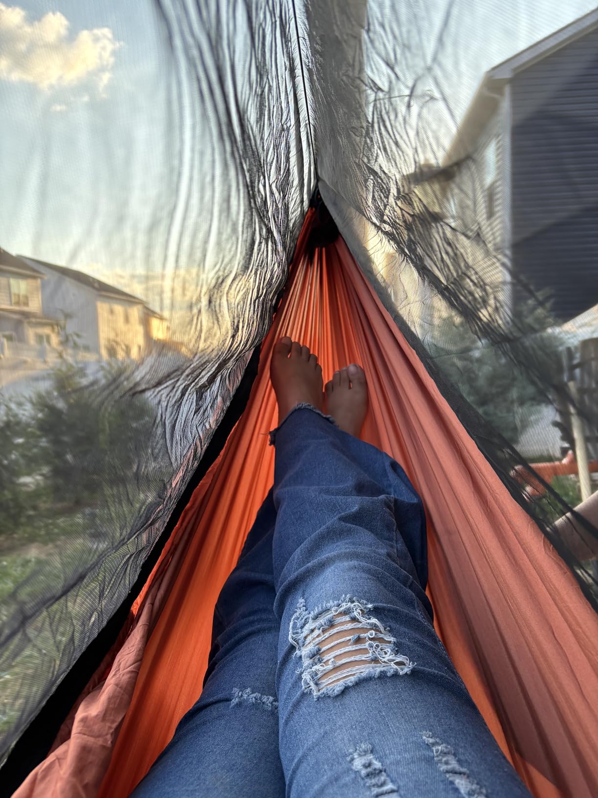 Camping Hammock with Mosquito Net - 500lbs Portable Hammock customer photo 1
