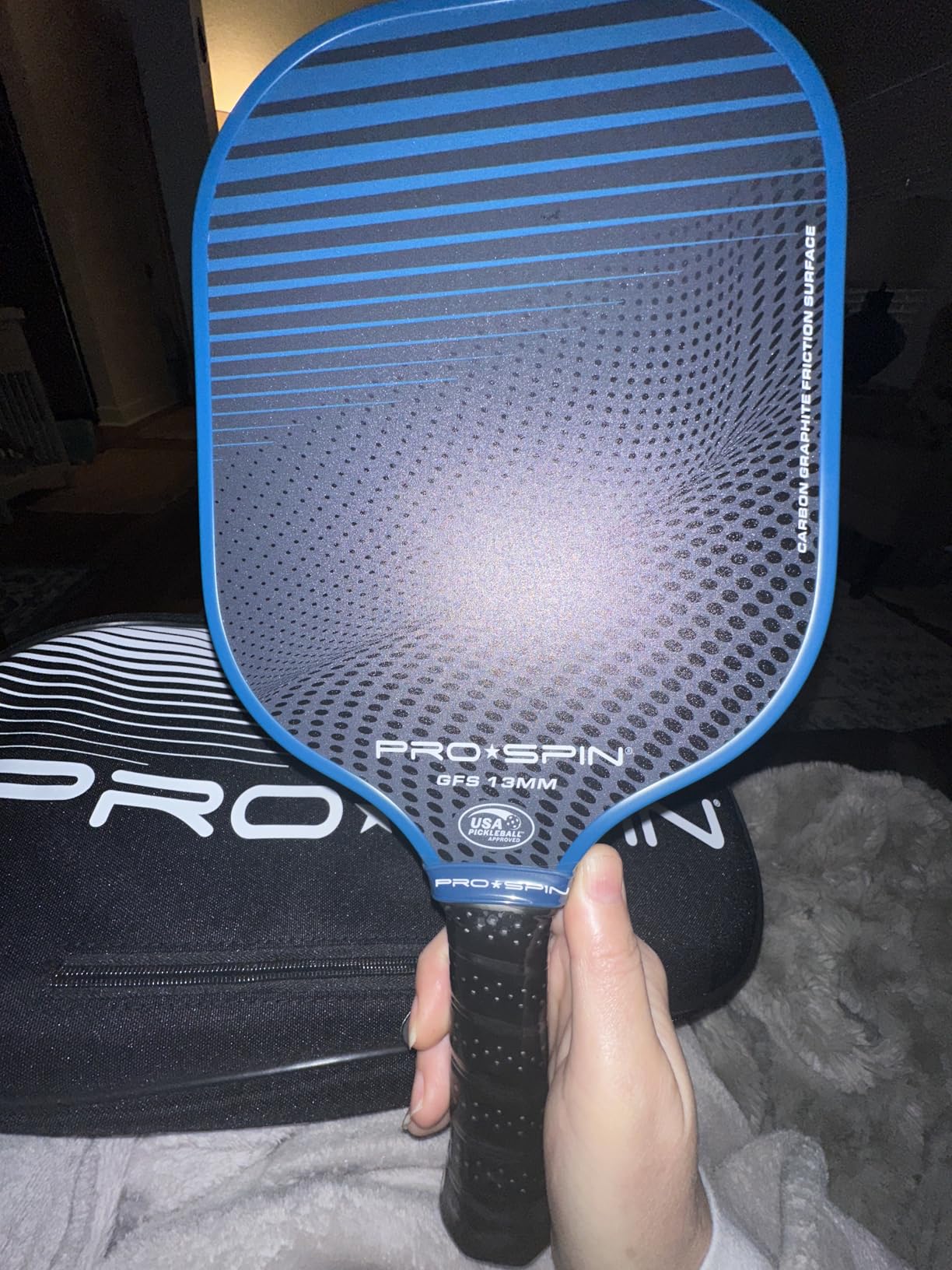 PRO-SPIN Carbon Fiber Pickleball Paddles Set of 2 | Lightweight Pickleball Set with Indoor/Outdoor Balls and Bag – Durable Pickle Ball Paddle Gift for Men, Women & Families customer photo 1