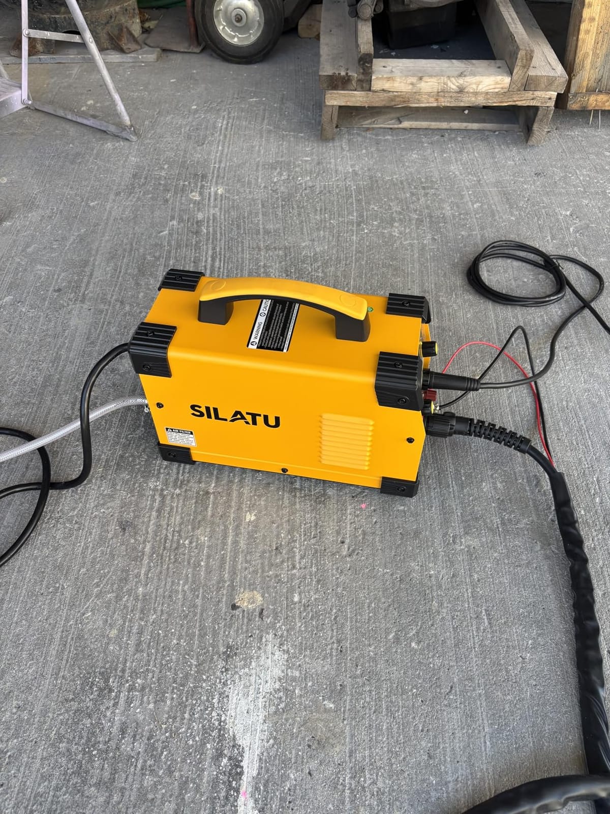 SILATU 85A Plasma Cutter Machine, Non-Touch Pilot Arc, 110V/220V, Large LED customer photo 2