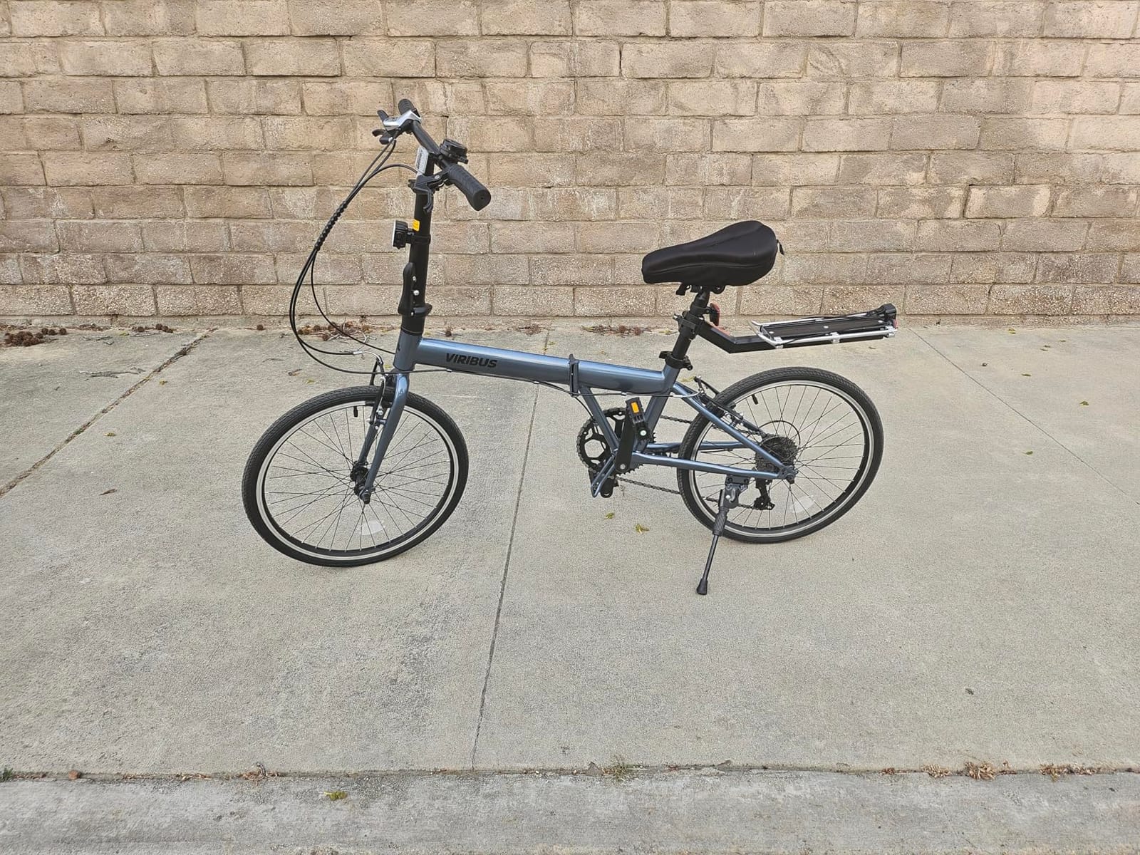VIRIBUS Folding Bike, Lightweight Foldable Bicycle for Adults 20 inch customer photo 2