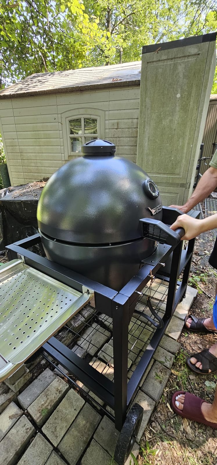 Brand-Man Steel Kamado Charcoal Grill & Smoker customer photo 2
