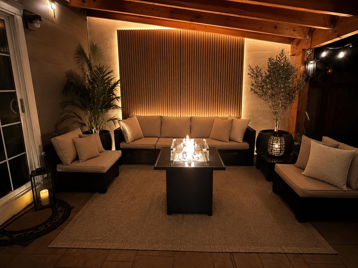 Small L-Shaped Patio Furniture Set - Weather Resistant Wicker Sectional Chaise Sofa with Thick Cushions & Tempered Glass Coffee Table for Small Spaces, Balcony, Apartment customer photo 1