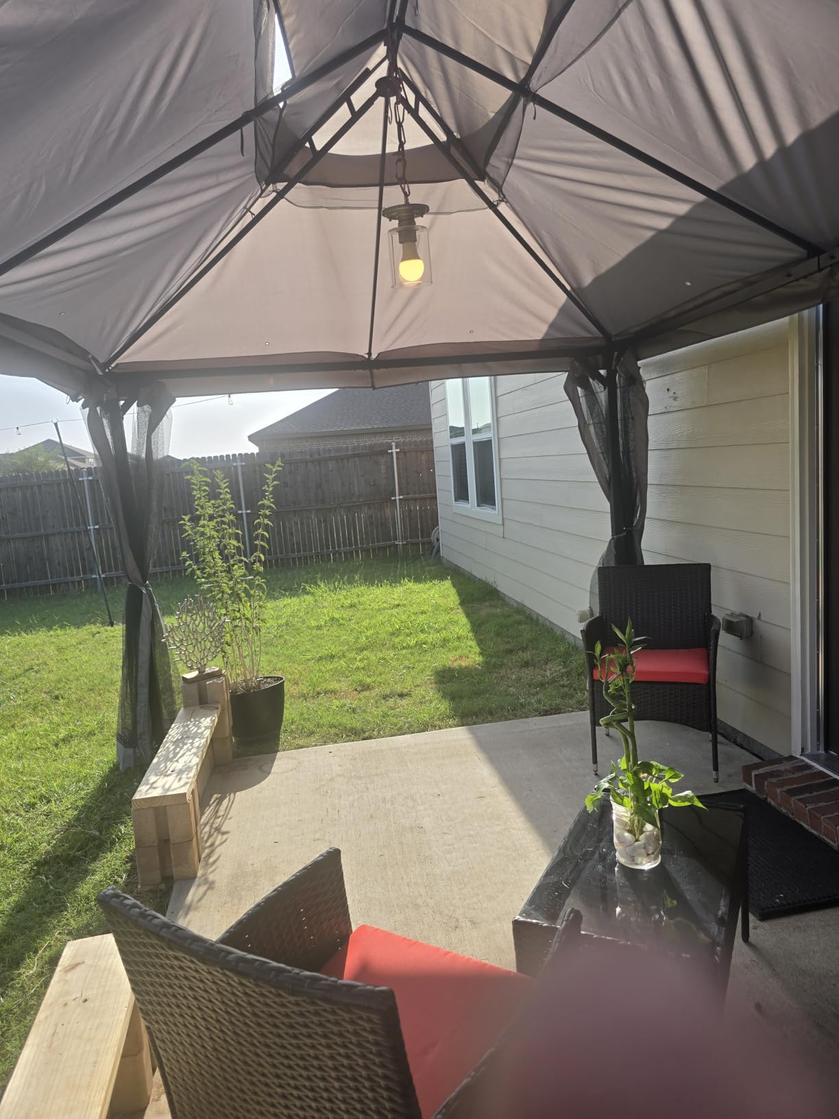 Aoxun 10x12 Gazebo Canopy with Steel Frame, Double Roof customer photo 1
