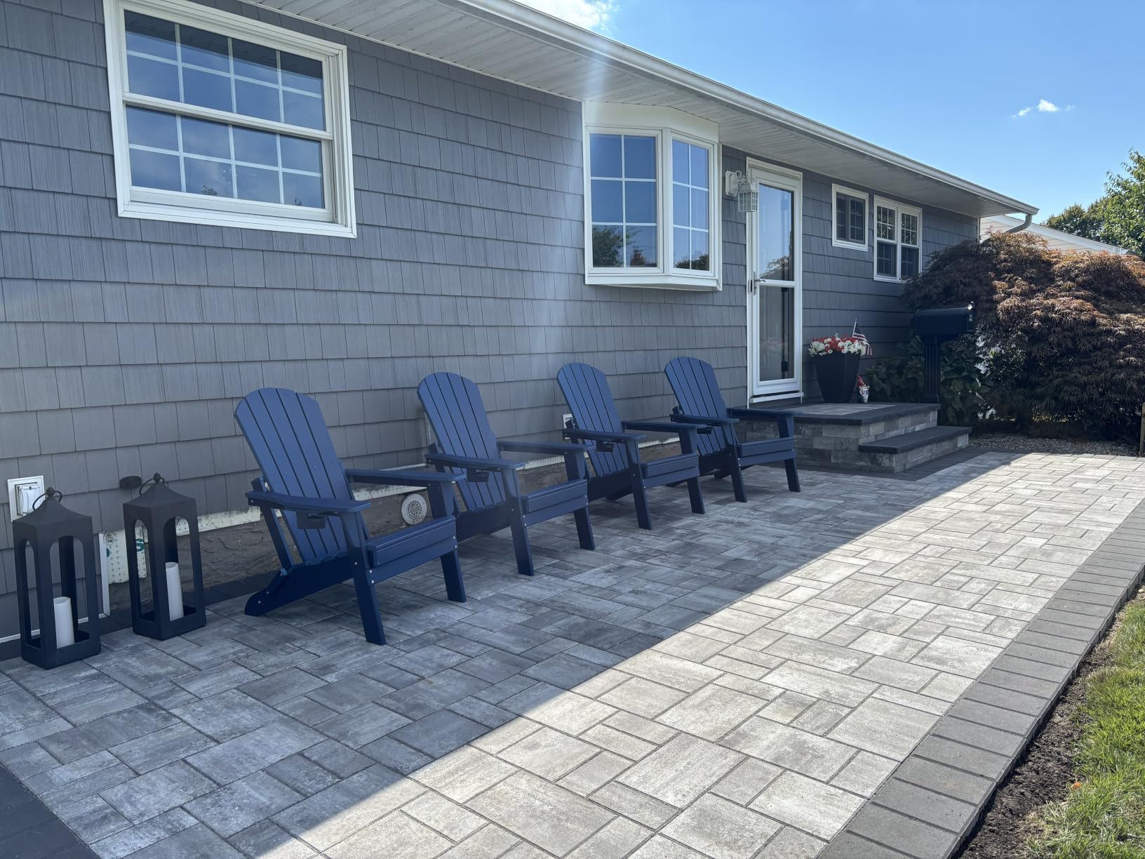 nevilywood Adirondack Chair Set of 2, HDPE Folding Outdoor Chair, Coffee customer photo 1