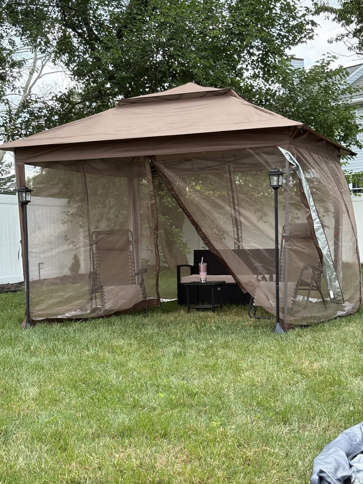 ABCCANOPY Pop Up Gazebo 11x11 with Mosquito Netting, Dark Gray customer photo 1