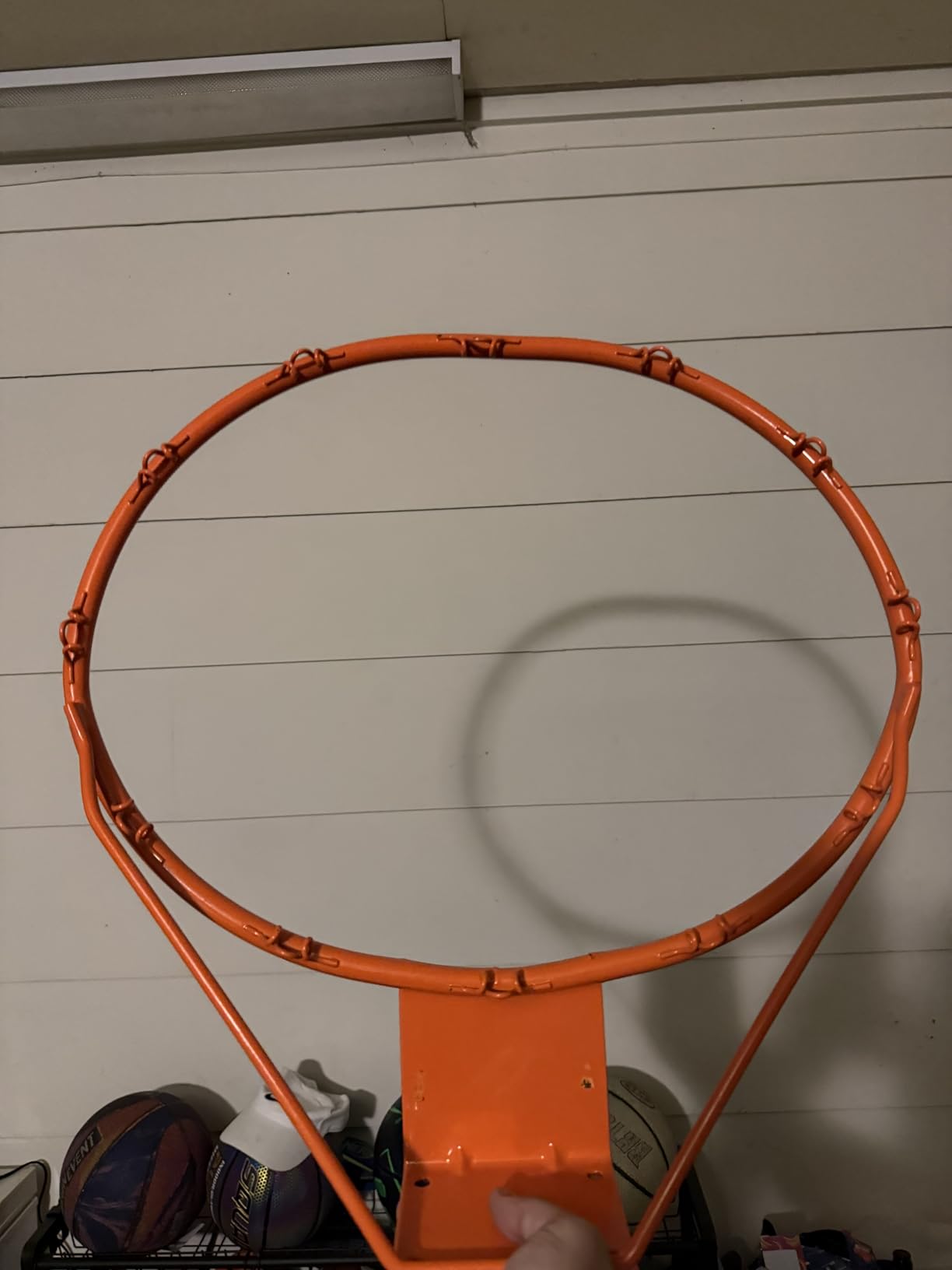 Basketball Hoop 40/44/48 Inch Impact Backboard 4.8-10FT Height Adjustable customer photo 2