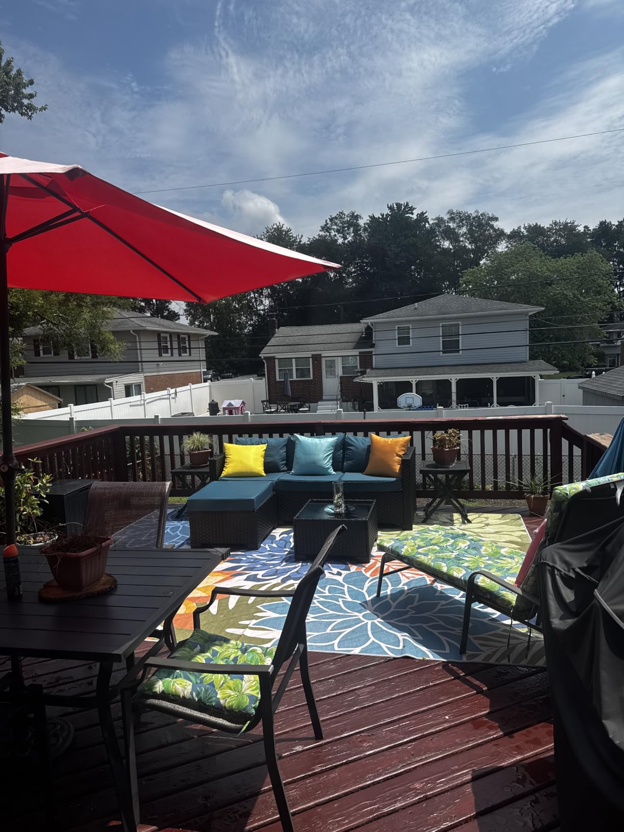 Oasishine Wicker Patio Furniture Patio Couch 3 Pieces Outdoor Sectional with Ottoman and Outdoor Glass Table Weathering Anti-Slip Cushions Furniture Covers, Light Grey customer photo 2
