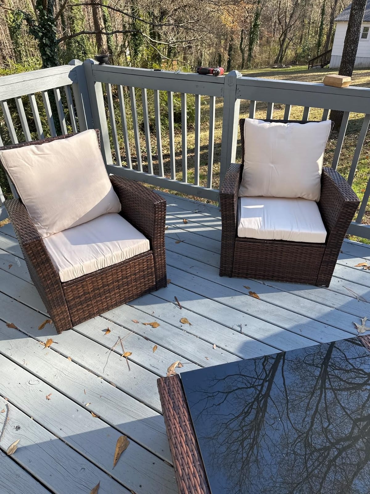 Patio Sectional Furniture Set, Wicker Outdoor Furniture Set for All-Weather customer photo 2
