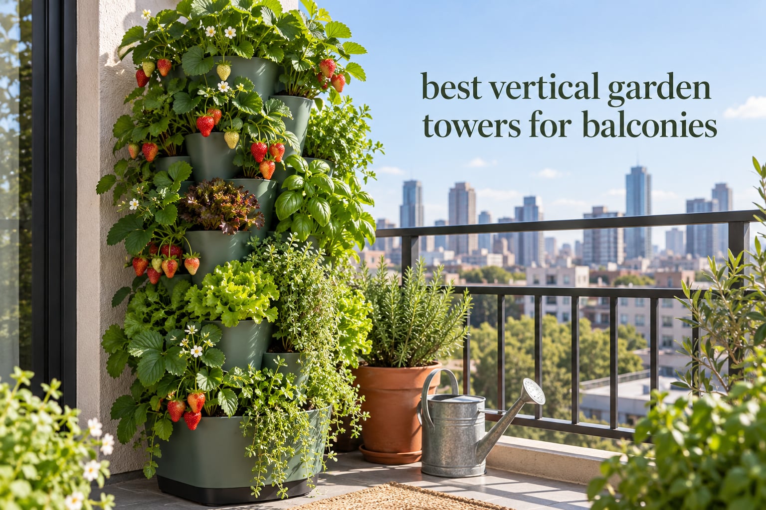 best vertical garden towers for balconies