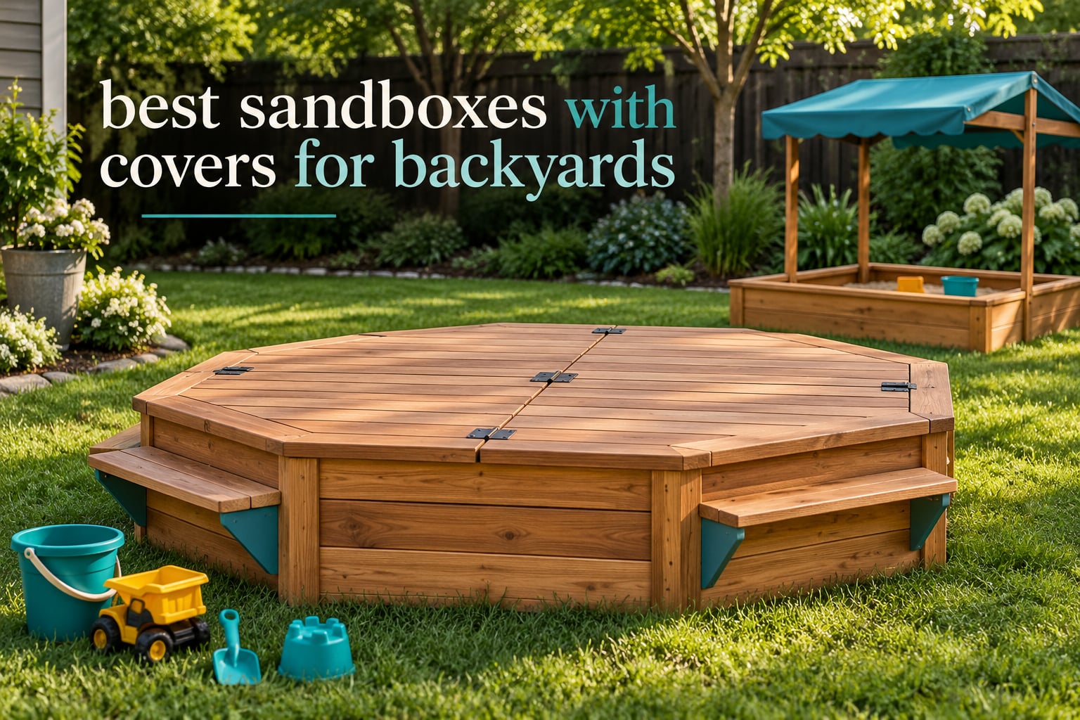 best sandboxes with covers for backyards