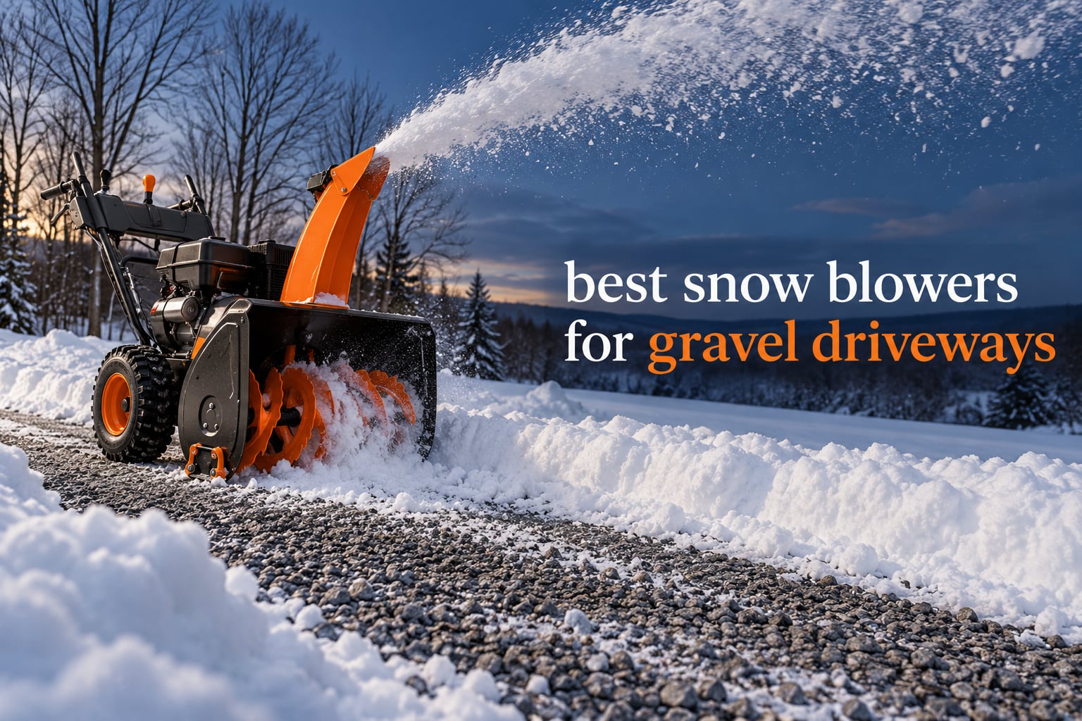 best snow blowers for gravel driveways